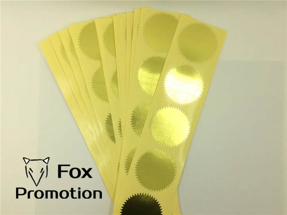 Shiny Gold Stickers 100pcs 5cm for Cookie/Candy pack Scrapbooking Gift Package Sealing