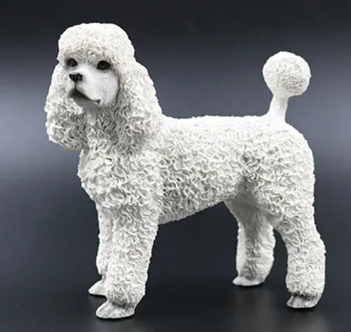 Artificial resin france poodle dog figure,car styling home room decoration,doggy lover decorative article Christmas gift toy 8