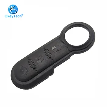 

OkeyTech for Fiat Key Pad 3 Button Flip Folding Silicon Rubber Repair Replacement Cover Case for Abarth Panda Punto Bravo Ducato