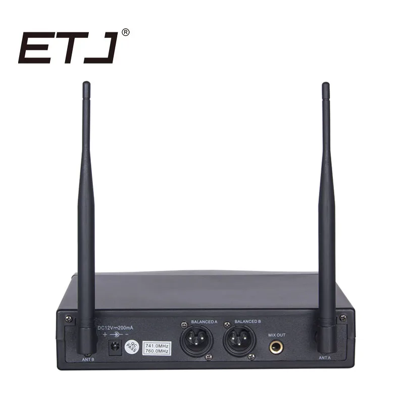 Профессиональный беспроводной микрофон для караоке от бренда ETJ СВЧ SKM9000 двойной