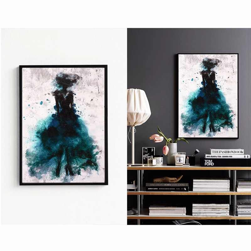 Morden catwalk canvas wall art poster , abstract wall picture for home