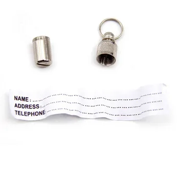 

Metal Pet Dog Cat ID Tag Name Address Phone Label Identity Hanging New Silver Personalized Anti Lost Pet Collar Accessories