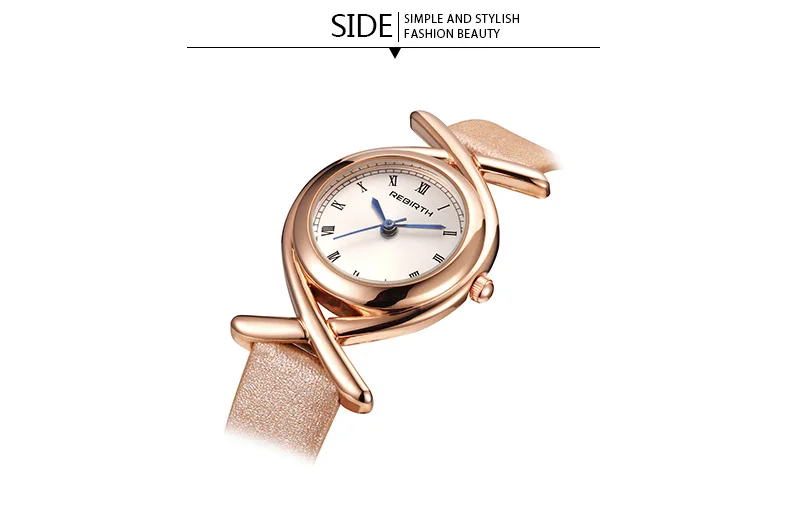 Модный бренд REBIRTH женские кожаные подарочные часы браслет дамские часы римские цифры часы женские relogio feminino saat