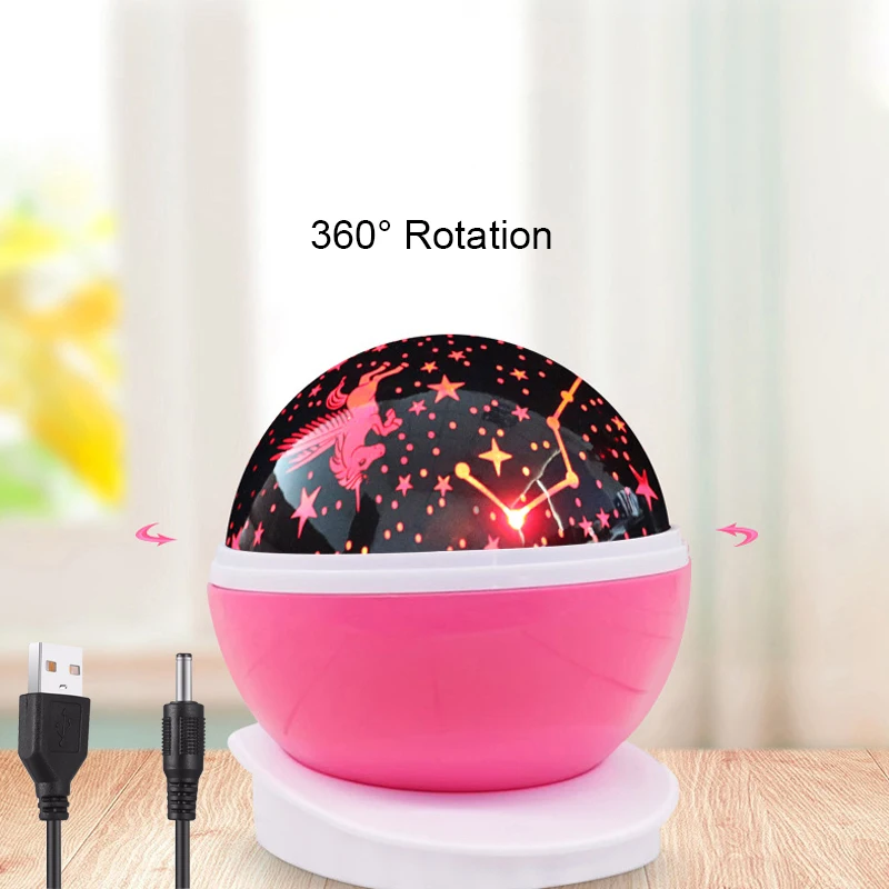  RGB LED Projection Unicorn lamp USB 5V battery powered night light children baby Gift sleeping ligh - 33022205518