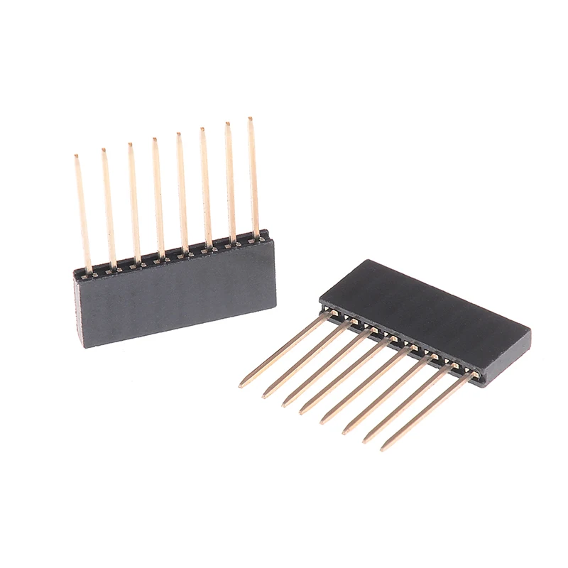 10 шт. 8Pin 2 54 женский Штабелируемый высокий штырьковый разъем для Arduino 1 см x 3 0