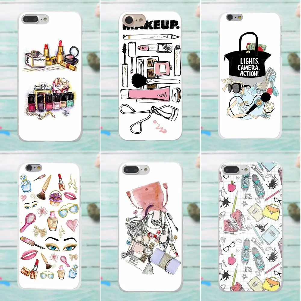 

For Galaxy Alpha Core Note 2 3 4 S2 A10 A20 A20E A30 A40 A50 A60 A70 M10 M20 M30 Soft Cute Case Makeup Perfume Lipstick Make Up