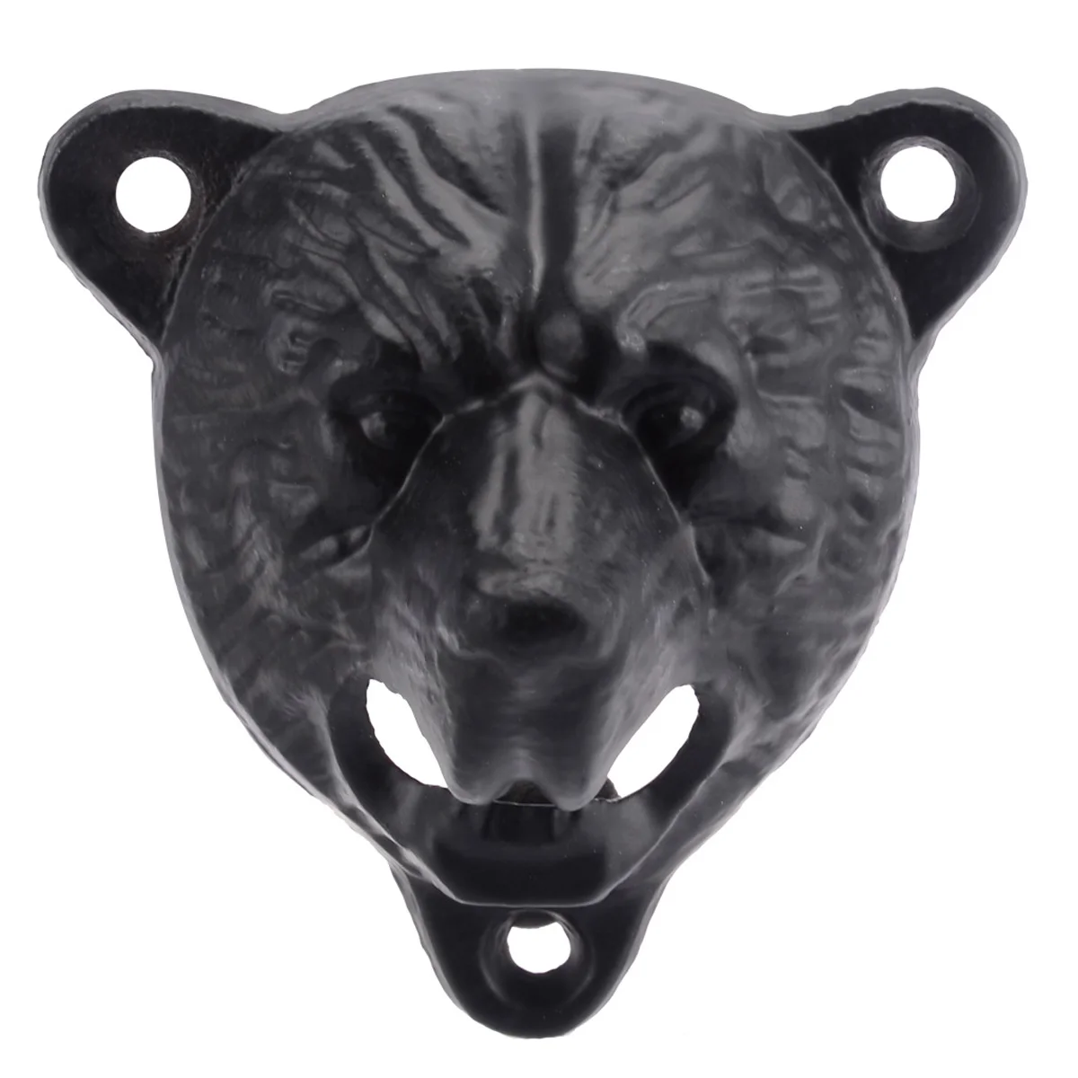 Vintage Beer Bottle Cast Iron Bear Head Opener Wall Mount Kitchen Tool Gift 80*85*55mm
