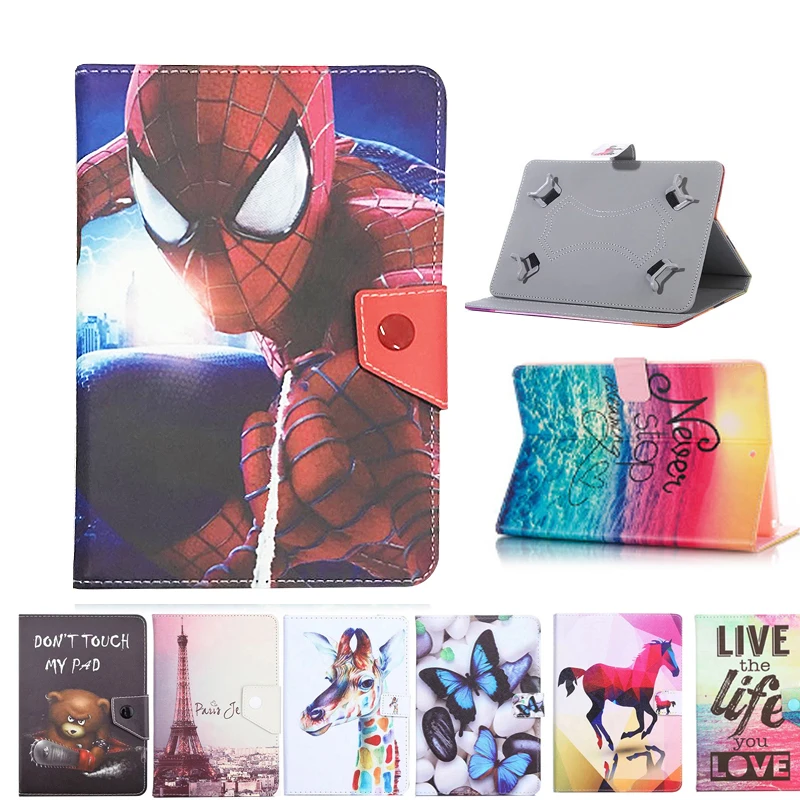 

Universal Cover for SPC GLEE 10.1 QUAD CORE / Glow 10.1 9763108B V4.1 97632323B 10.1 inch Tablet Printed PU Leather Stand Case