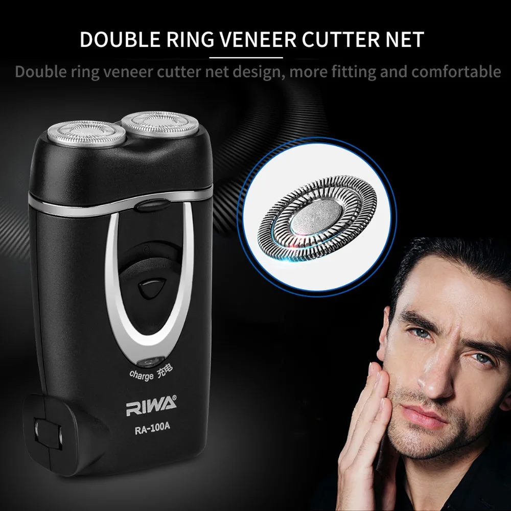 Portable Dual-Blade Electric Shaver Rechargeable Razor beard shaving machine trimmer for Men push type charging plug face care Portable Dual-Blade Electric Shaver Rechargeable Razor beard shaving machine trimmer for Men push type charging plug face care