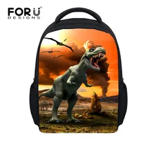 FORUDESIGNS/школьная сумка, очаровательные 3D Животные Печать школьный рюкзак для мальчиков и девочек детский рюкзак