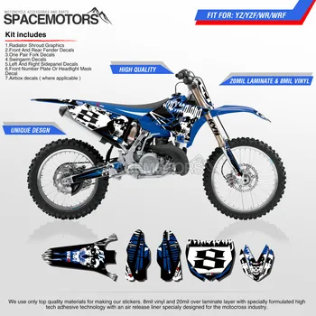 

MX stick skin decal kit for motocross enduro dirt bike YZ F YZ WR WR F YZ F X 96-15 3M stickers vinyl 125 250 426 450