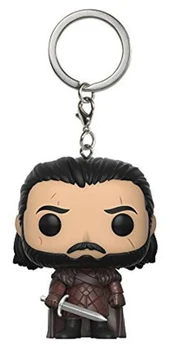 Game of thrones Character Jon Snow Vinyl Keychain Figure Model Toys