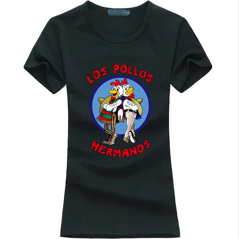 

2019 summer new arrival print women t shirt funny Breaking Bad Chicken Brothers tee shirt femme fashion brand punk harajuku tops