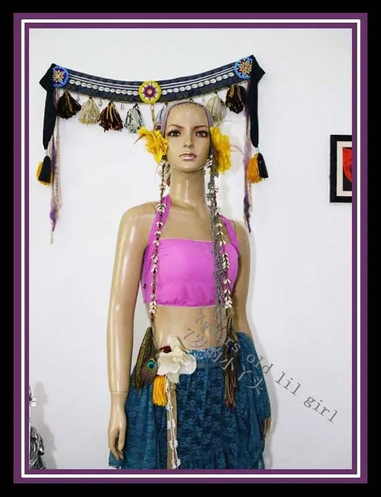 

Transparent thin belly danc bra top YA15