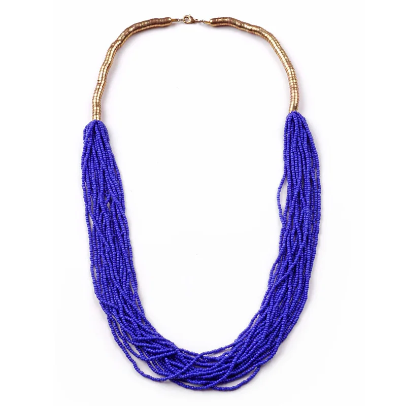 Женское многослойное ожерелье с бусинами в богемном стиле 3 цвета|fashion necklace|necklace