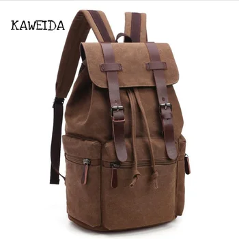 

Women Men Retro Canvas School Backpack for Teenagers Girls large capacity shoulder bags backpack College Book Bag bagpack Brown