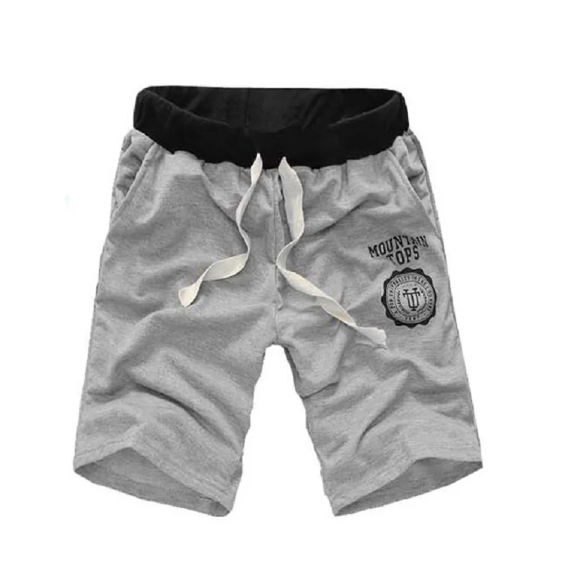 ZOGAA мужские шорты мужские модные брюки тренировочные брюки джоггеры с эластичной талией до колена светло-серые мужские s одежда