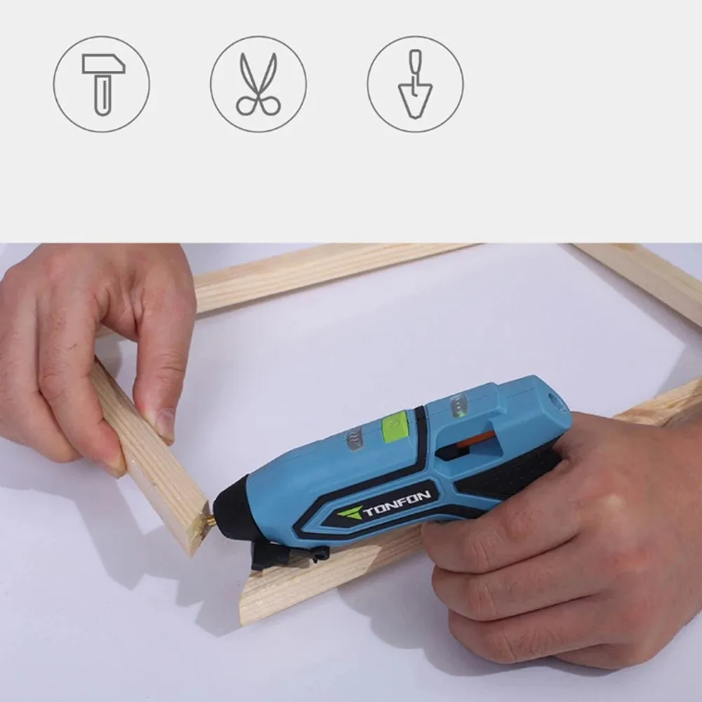 XIAOMI Tonfon Original 3.6V Cordless Hot Glue Guns USB Rechargable Melt Glue Guns Kits with 10 Glue Sticks (17)