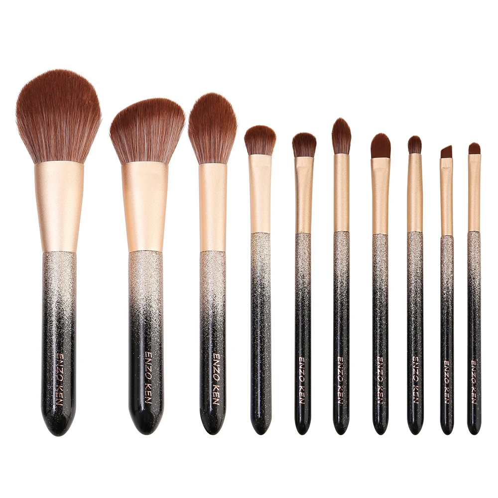 

ENZO KEN Makeup Brushes Set Powder Foundation Eyeshadow Cosmetics Soft Synthetic Hair Make Up Brushes