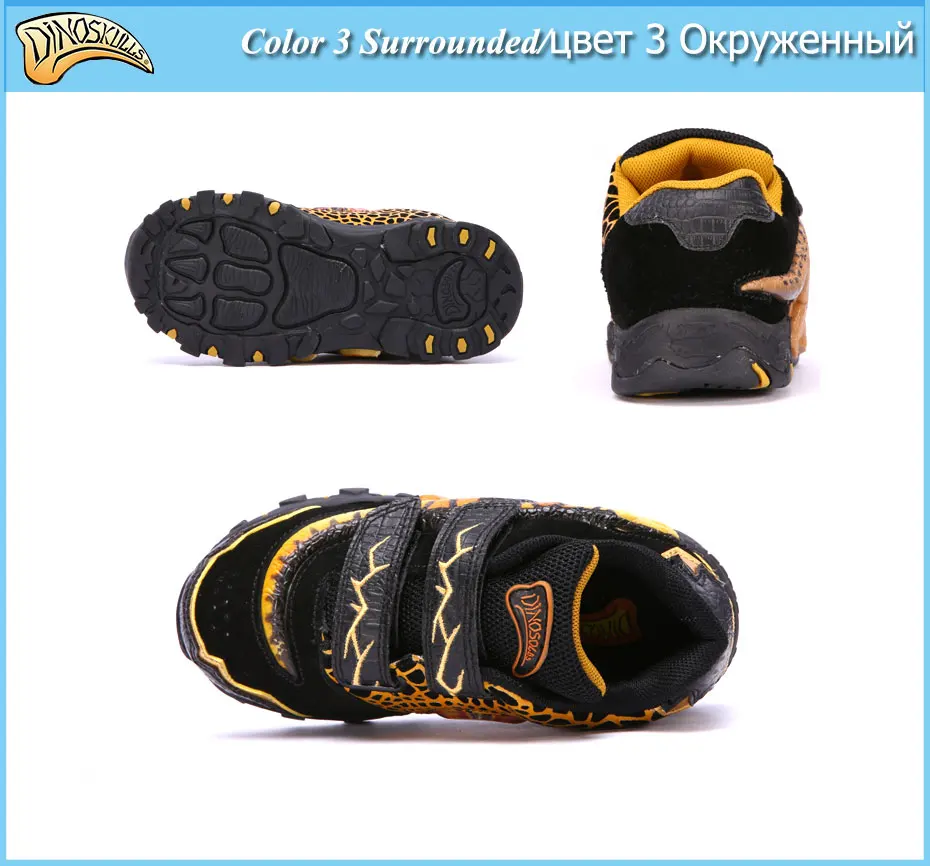 3d com Luz Dinoskulls Menino Tênis Brilhantes Led Light up Shoes Couro Genuíno Luz Calçados Esportivos 27 Dinossauro -34 2020 9 Cheap Tênis