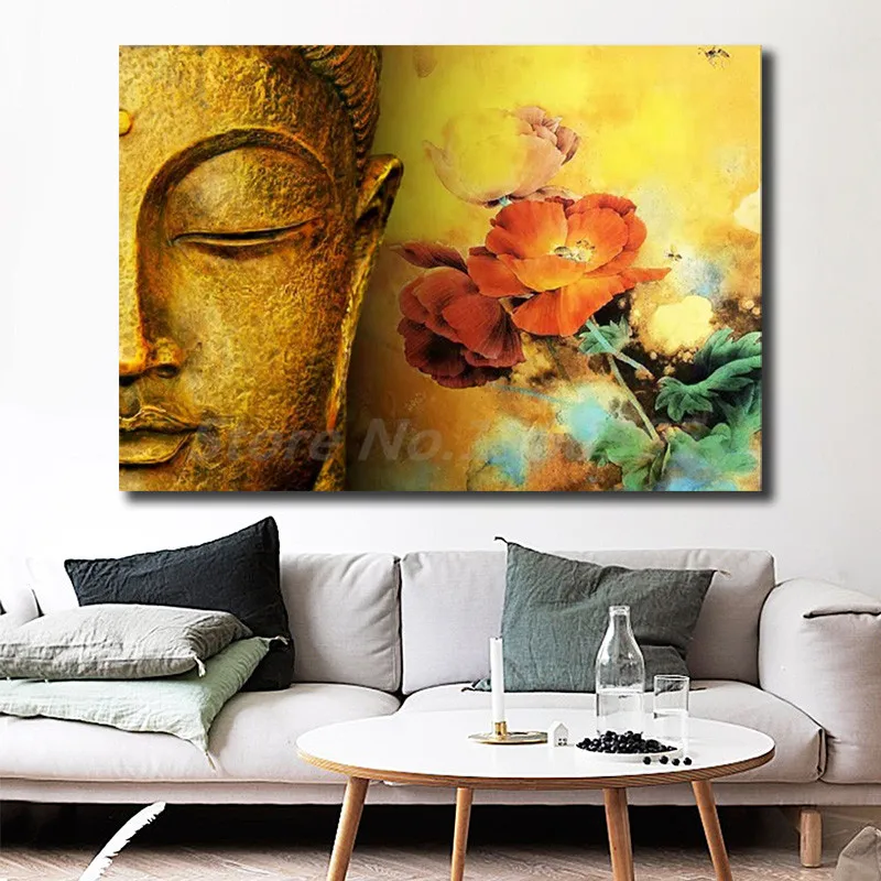 

Wallpapers Of Buddha Wall Art HD Canvas Poster And Print Canvas Painting Decorative Picture For Office Living Room Home Decor