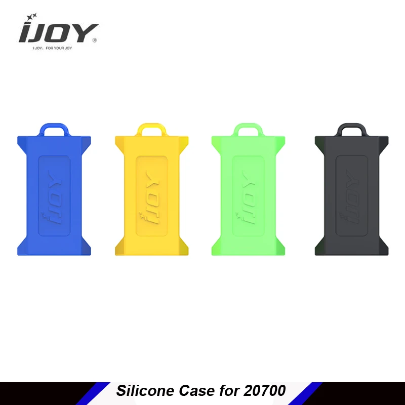 

Original IJOY Silicone Case for 20700 21700 battery cell cover protection case Black Yellow Blue Green Rubber Cover no battery