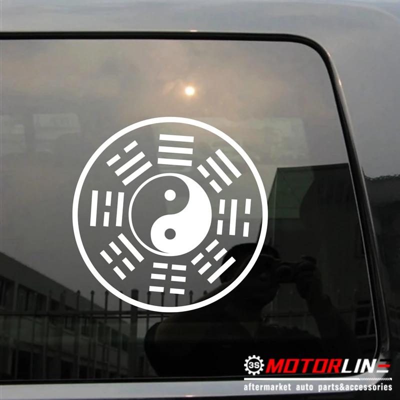 

Bagua Pa Kua Eight Diagrams Symbols Decal Sticker Car Vinyl pick size color no bkgrd