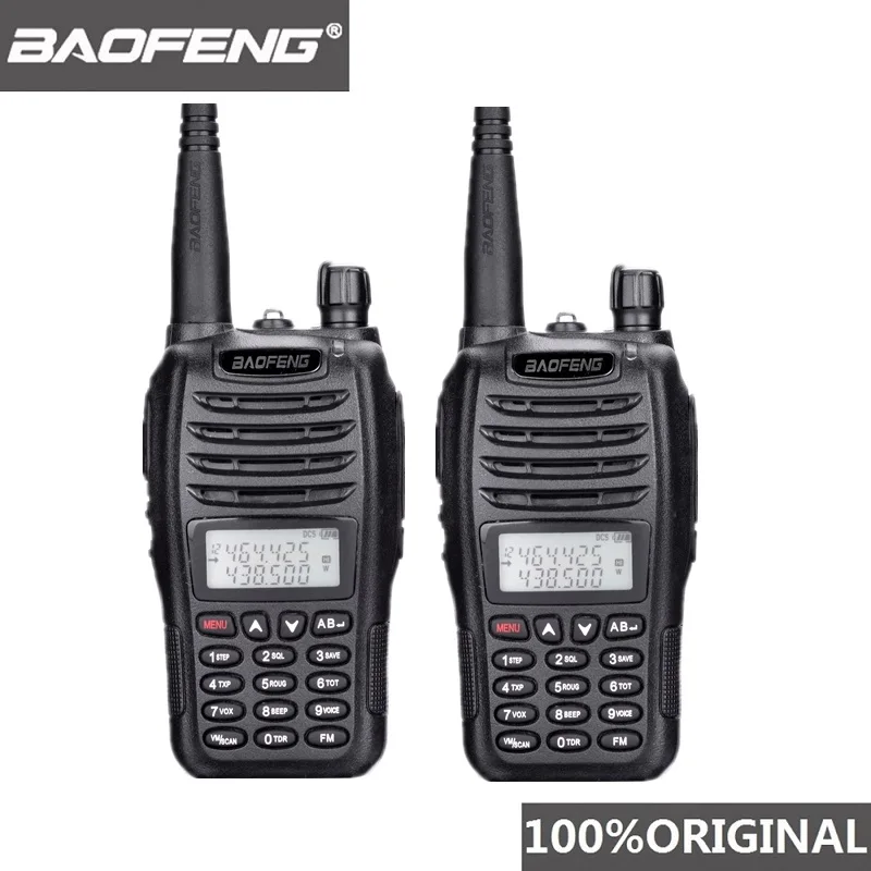 2 шт. BaoFeng UV B6 портативная рация двухстороннее радио двухдиапазонный УКВ/УВЧ Woki Toki