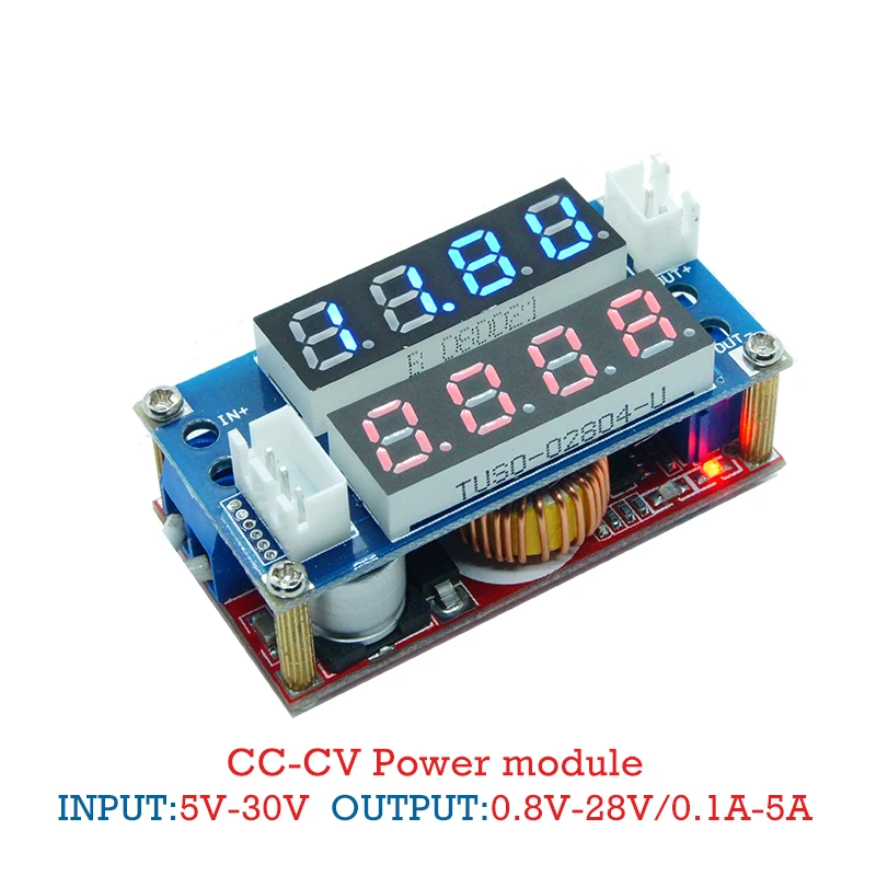 

2 in 1 XL4015 5A Adjustable Power CC/CV Step-down Charge Module LED Driver Voltmeter Ammeter Constant current constant voltage