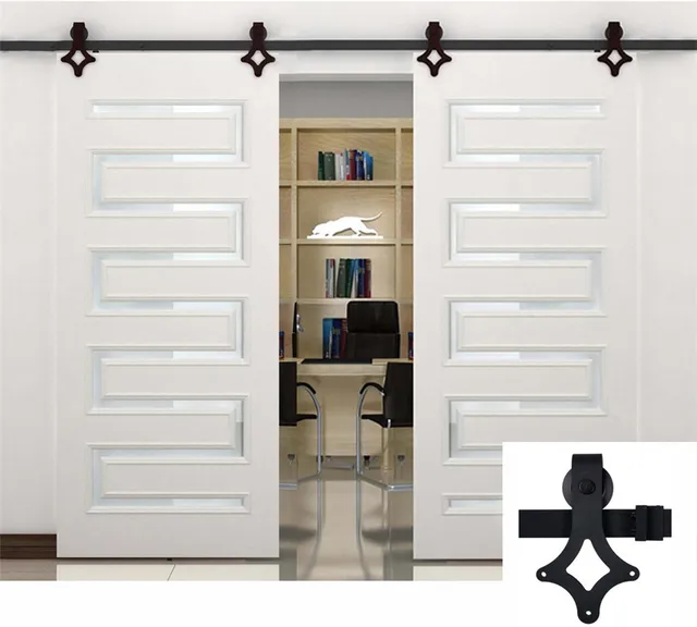 1.50m 2.5m High quality exterior barn sliding door hardware for wood ... 1.50m 2.5m High quality exterior barn sliding door hardware for wood ...