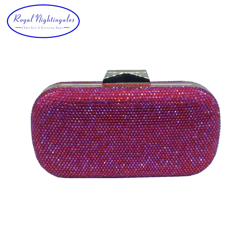 

Wholesale Luxury Womens Hard Box Case Crystal Evening Bags and Clutches