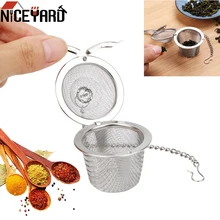 NICEYARD сетчатый травяной шарик из нержавеющей стали шарик для приправы многоразовый чайник запирающийся чай фильтр чайный сито для специй