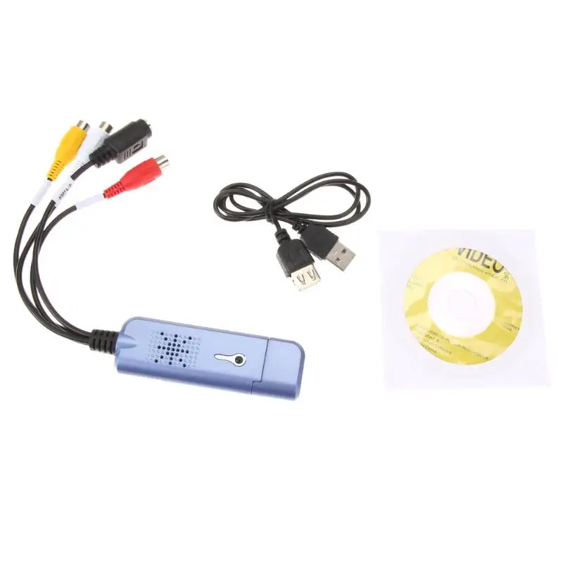 

USB 2.0 Video Capture Card Converter Audio Video Grabber Adapter TV Tuner for Computer Win XP 7 8 10 NTSC PAL