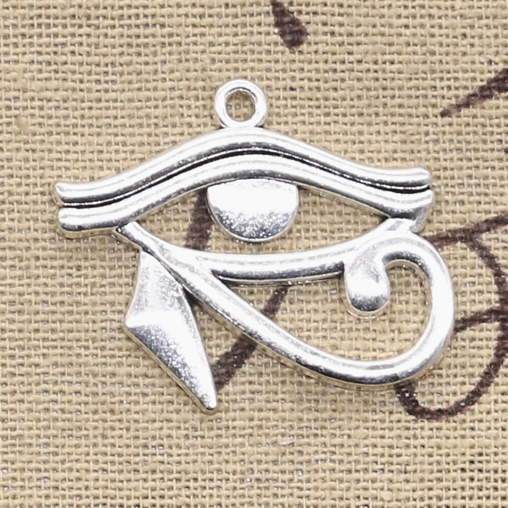 

10pcs Charms ancient egypt eye of Horus 33x27mm Antique Silver Bronze Plated Pendants Making DIY Handmade Tibetan Jewelry
