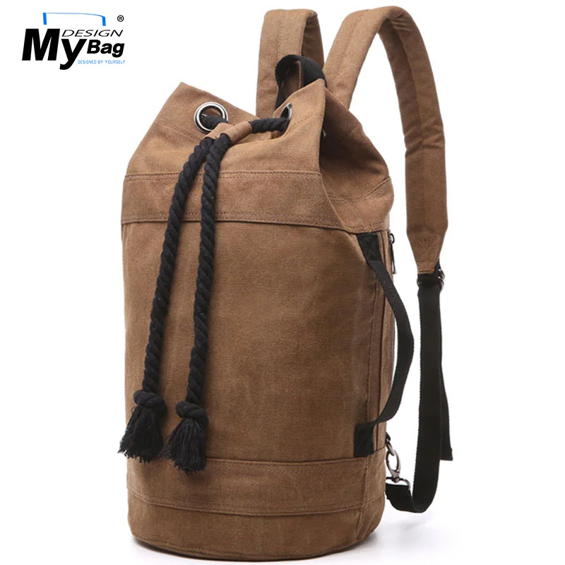 

DESIGN MYBAG Men Woem Couples Package Casual Bucket Bags Canvans Teenager School Shoulder Backpack Drawstring Bags Shoulder Bag
