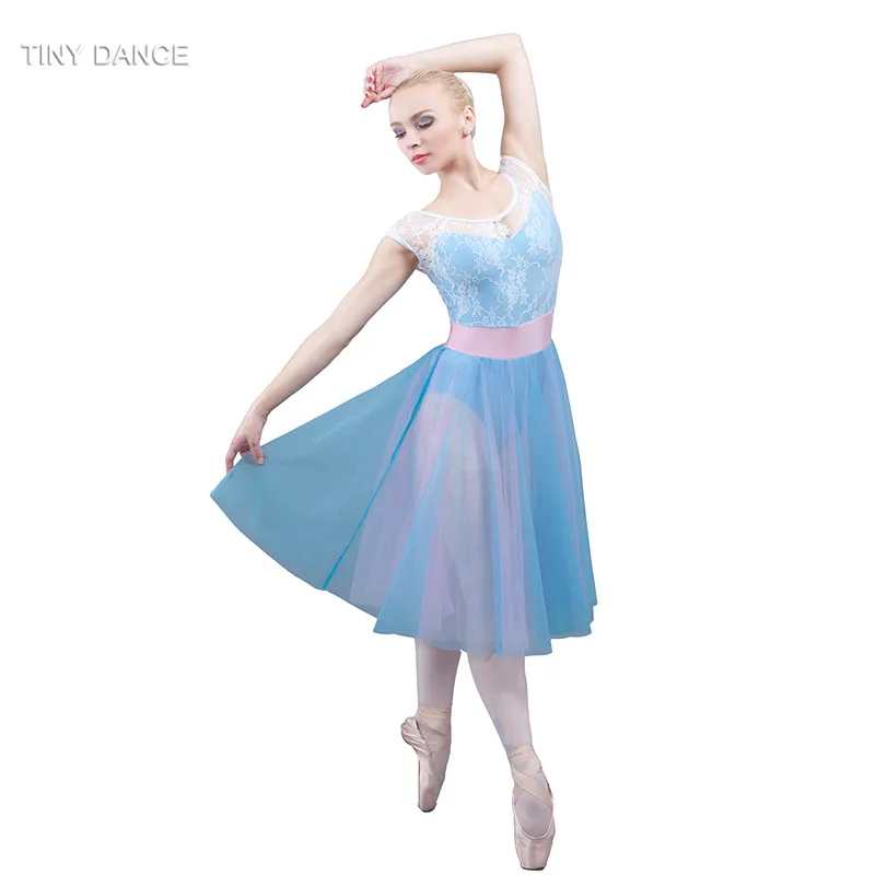 Sky Blue Soft Tulle Ballet Dance Dress Arabesque Life