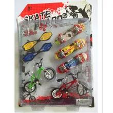 Забавный велосипед скейтборд на палец игрушки для детей, мини-грифы палец велосипед игрушки День рождения/Новогодние подарки для детей/взрослых