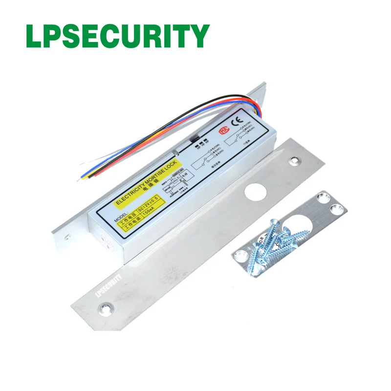 LPSECURITY ворота Электрический болт дверной замок DC12V электрический замок Fail Secure/Fail safe для входа в дверь система контроля доступа