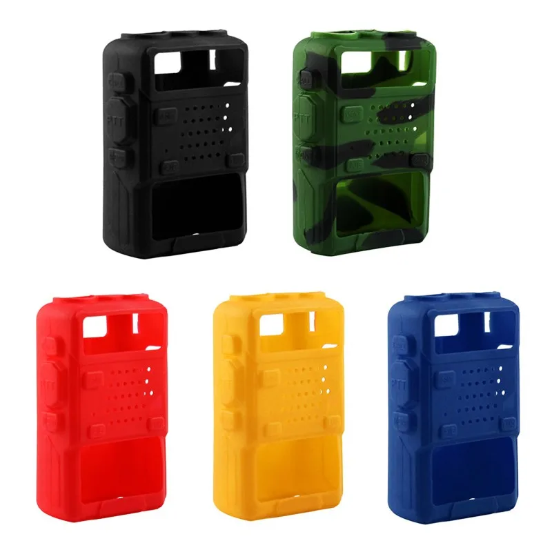 

Silicone Rubber Cover Soft Protective Case For Baofeng uv-5r/UV-5RA/UV-5R Plus/UV-5RE/UV-5RC/F8+ Walkie Talkie uv5r Accessories