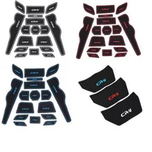 17 шт. нескользящий коврик для межкомнатной двери, коврик для двери, слот для двери, коврик для Honda CRV CR-V, автомобильные аксессуары, Стайлинг автомобиля