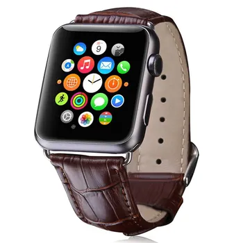 

ASHEI Crocodile Pattern Strap For Apple Watch Band Leather Series 3 42mm 38mm Bracelet Watchband For Apple Watch 3 2 1 Leather