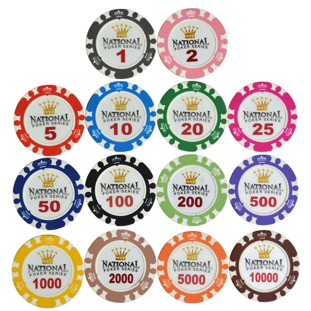 Les jetons au poker