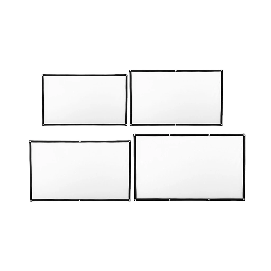 Soft Projector Screen Film Home Cinema Movie Screen Projection 100%polyester material folding packaging small size HD projection