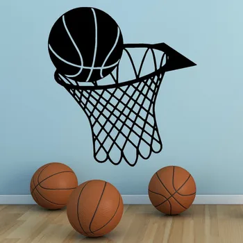 

Basketball and dunk sports vinyl wall art sticker Home Decorations Wall Stickers For Kid's Rooms Room Decoration DIY
