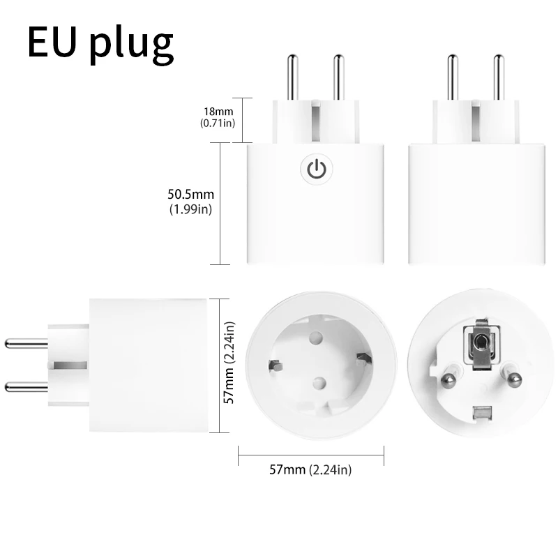 Великобритания, США, ЕС, Wi-Fi, Смарт гнездо разъема питания на выходе, пульт дистанционного управления, монитор энергии работает с Amazon Alexa Google Home, не требуется концентратор - Комплект: EU Plug