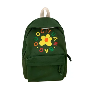 

Backpack Women Large Capacity Fashion Simple School Backpack Girl Unisex Backpack Student Travel Solid Middle Student Bag K709