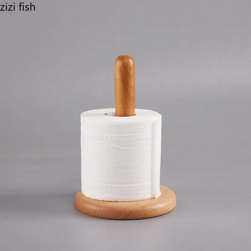 

Japanese-style Wooden Paper Towel Rack Paper Towel Storage Rack Home Decorations Toilet Accessories Bathroom Supplies