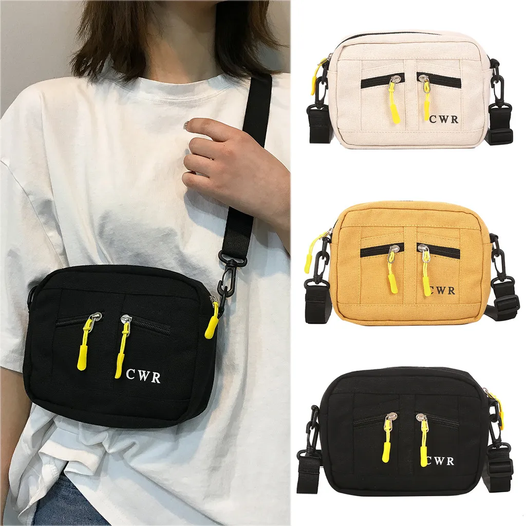 

Women Canvas Versatile Fashion Messenger Bag canvas Korean version Wild bags for women Shoulder Bag bolsos de mujer#30