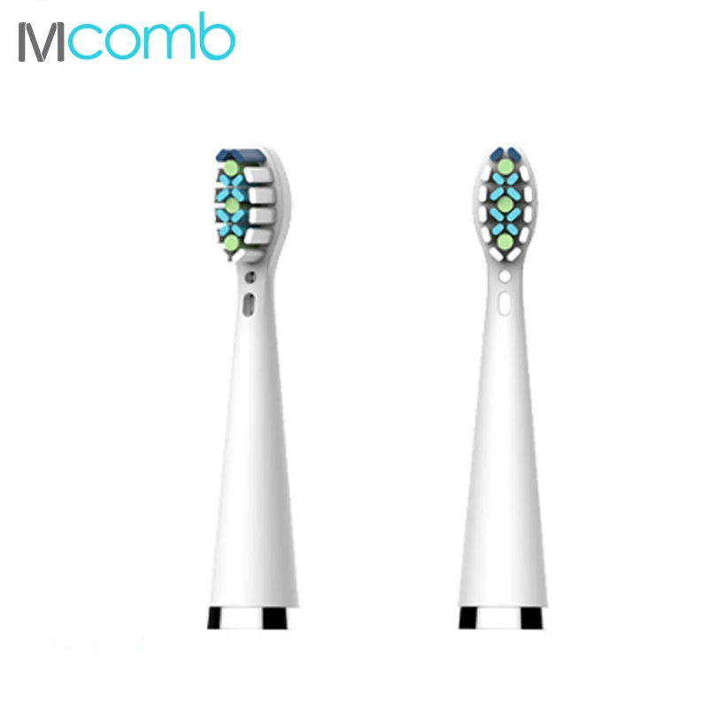 

T6 2pcs Replacement Toothbrush heads DuPont Bristle Oral Hygiene deep clean for Mcomb Electric Tooth Brush heads for R3