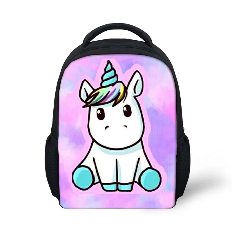 FORUDESIGNS Fancy Cartoon Horse School Bag For Girls Kids Kindergarten Schoolbag Book Bag Children Mini 12 Inch Mochila Escolar - Цвет: T0910F